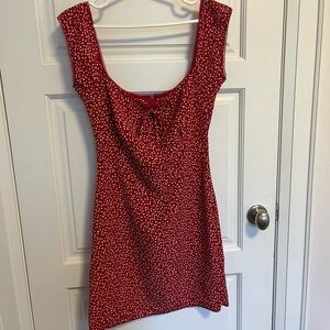 Red Floral Summer Dress